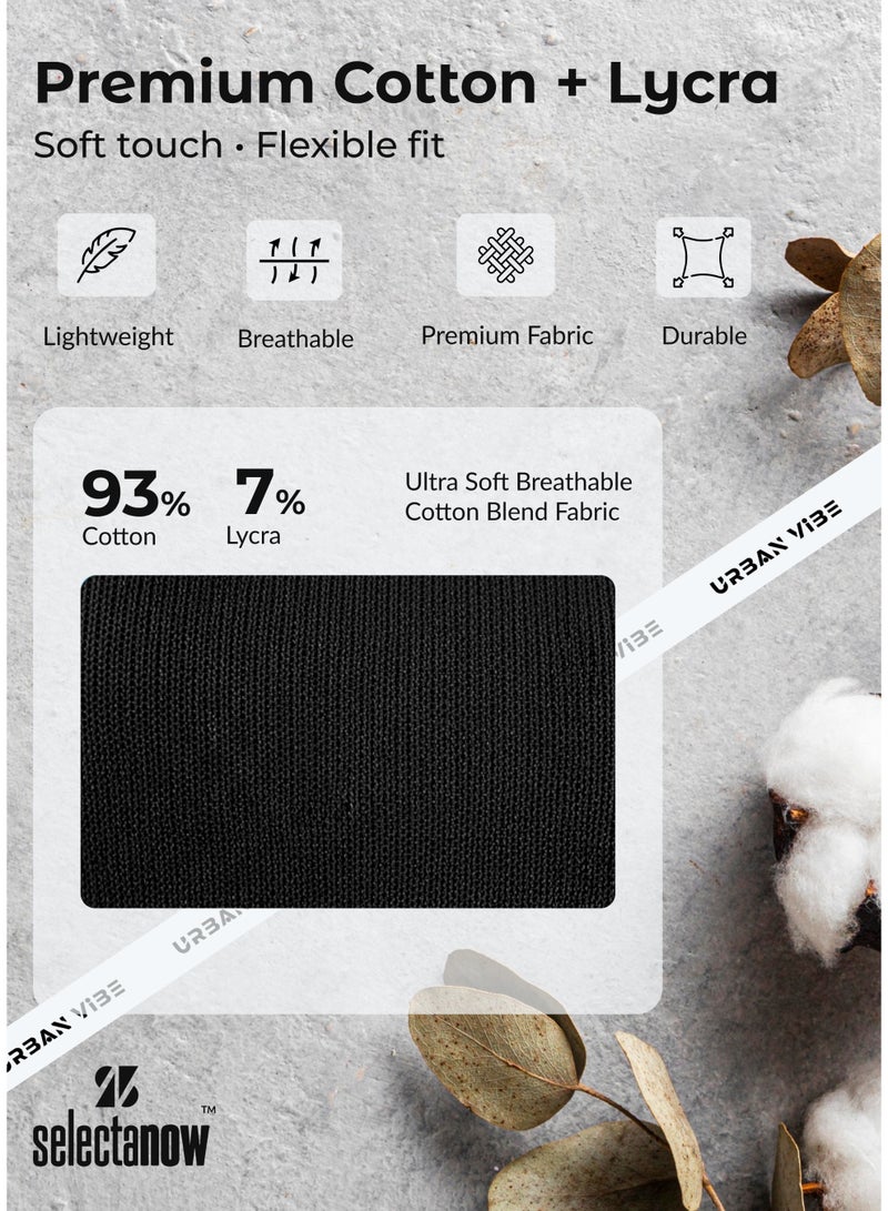 Selecta Now Ladies Sleeveless Cotton T-Shirt Black Breathable Contrast Piping Tank Top Soft Stretchable Women’s T Shirt - Image 5